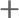 Plus symbol